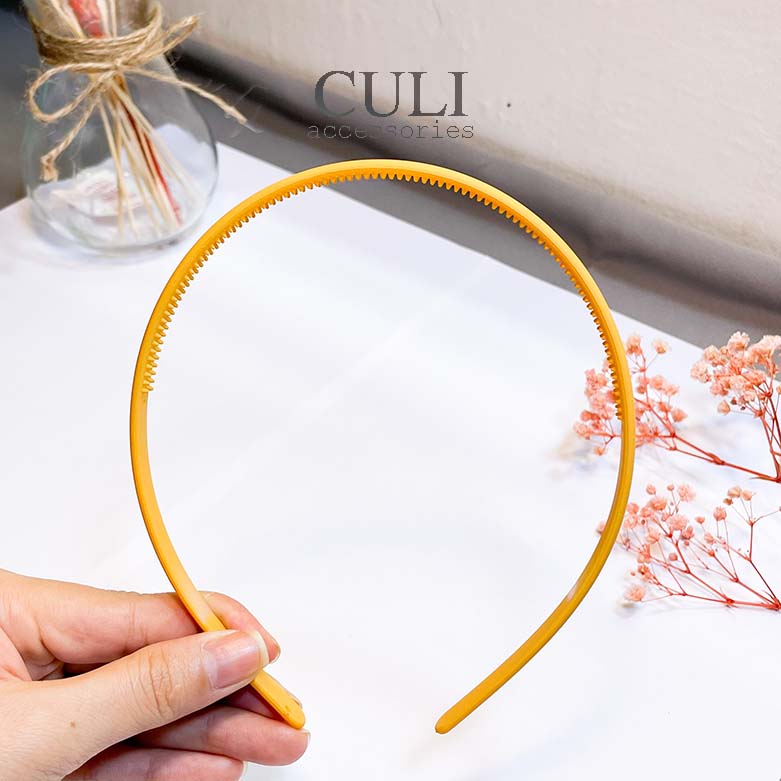 Băng đô cài tóc, Bờm cài tóc bản 1cm nhiều màu xinh xắn cho nữ - Culi accessories