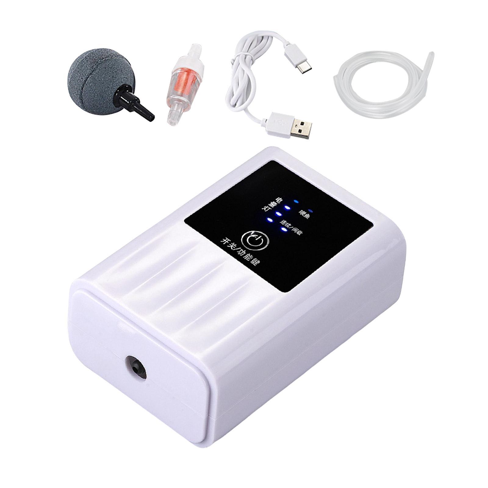 Portable Aquarium Air Pump Fish Tank Oxygen Aerator Pump for Fishing Quiet