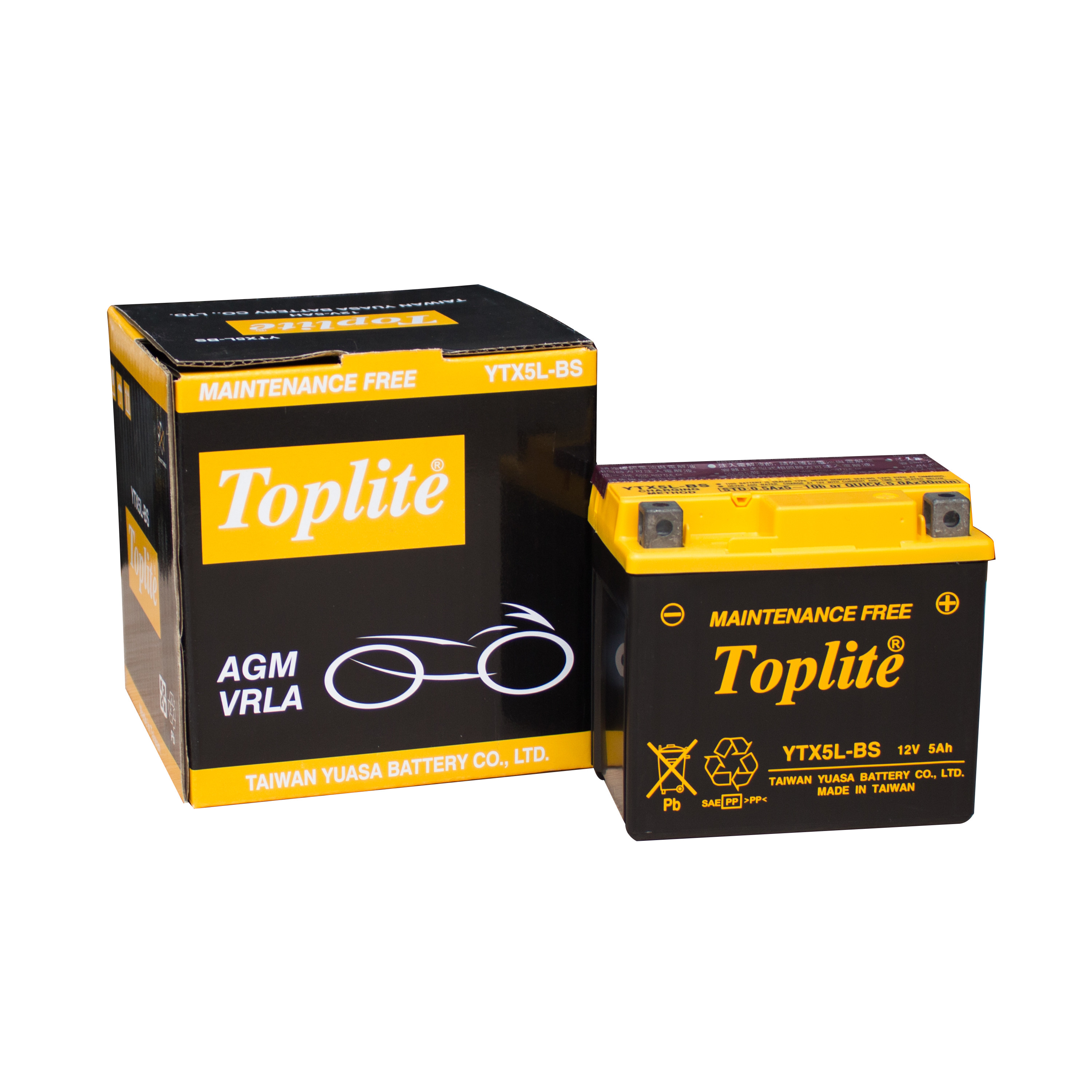 Ắc quy Toplite xe máy YTX5L-BS