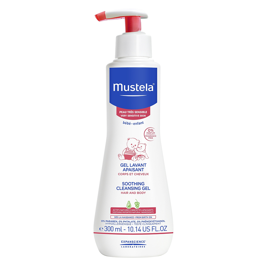 Sữa Tắm Gội Cho Trẻ Sơ Sinh Và Em Bé Da Nhạy Cảm Mustela (300ml)