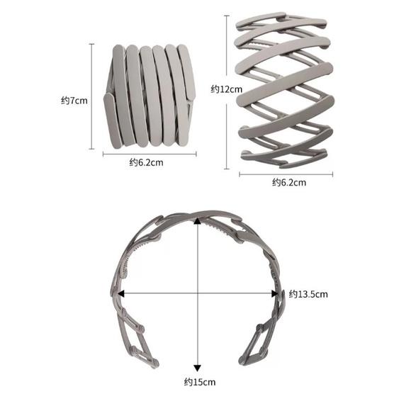 Băng đô, bờm cài tóc nhựa dẻo gấp gọn thời trang màu pastel xinh xắn