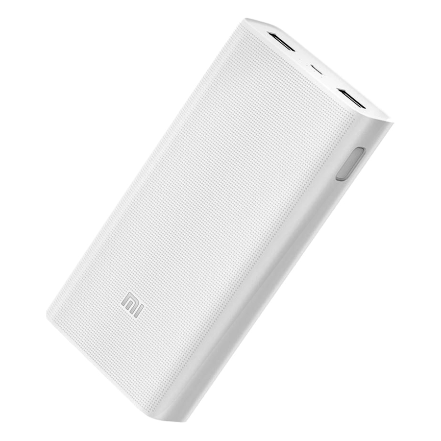 Pin Sạc Dự Phòng Xiaomi Mi 2C 20000mAh 2 Cổng USB Tích Hợp QC 3.0 (Phiên Bản CN) - Trắng - Hàng Chính Hãng