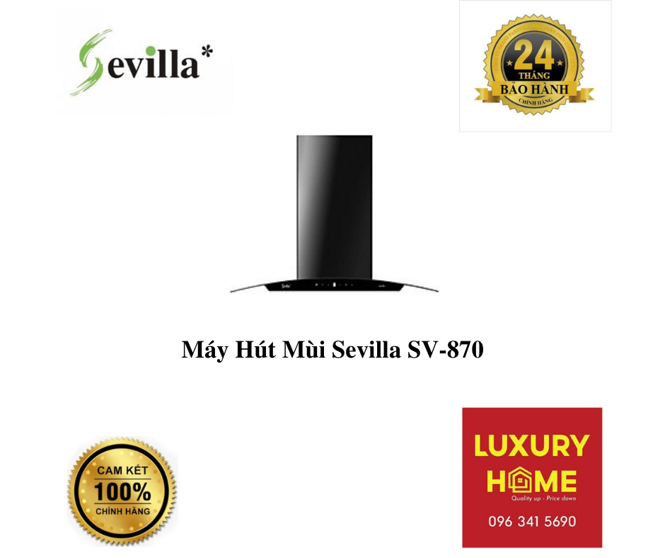 Máy Hút Mùi Sevilla SV-870 - Hàng Chính Hãng