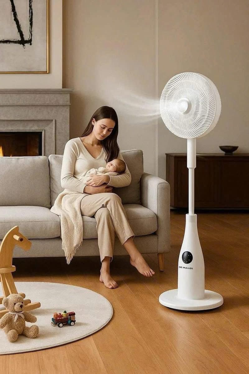 QUẠT CÂY PHUN SƯƠNG TẠO ẨM CAO CẤP DE MULLER Hàng chính hãng