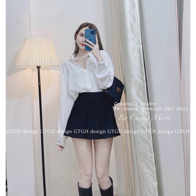 SƠ MI TRẮNG TAY CHỮ