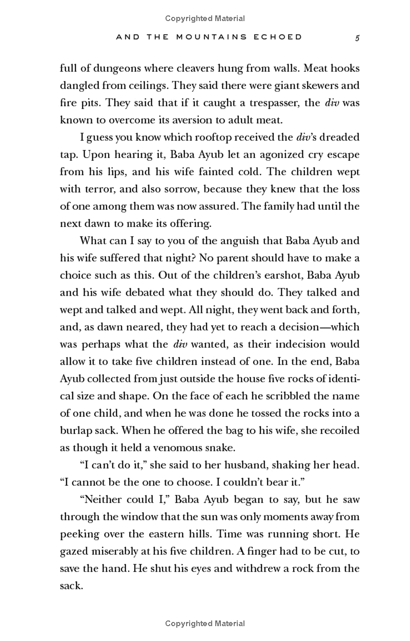 And The Mountains Echoed