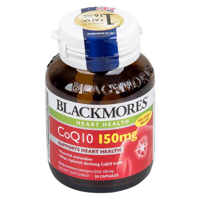 Thực phẩm bảo vệ sức khỏe tim mạch Blackmores CoQ10 150mg 30 viên