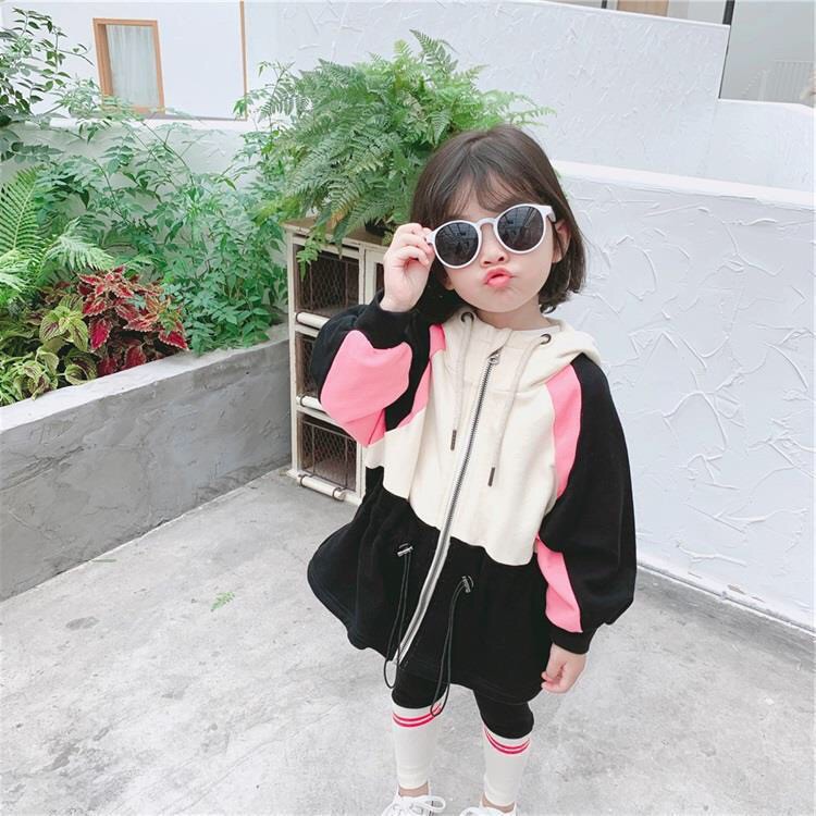 Đầm thu đông cho bé gái kiểu Hàn Quốc