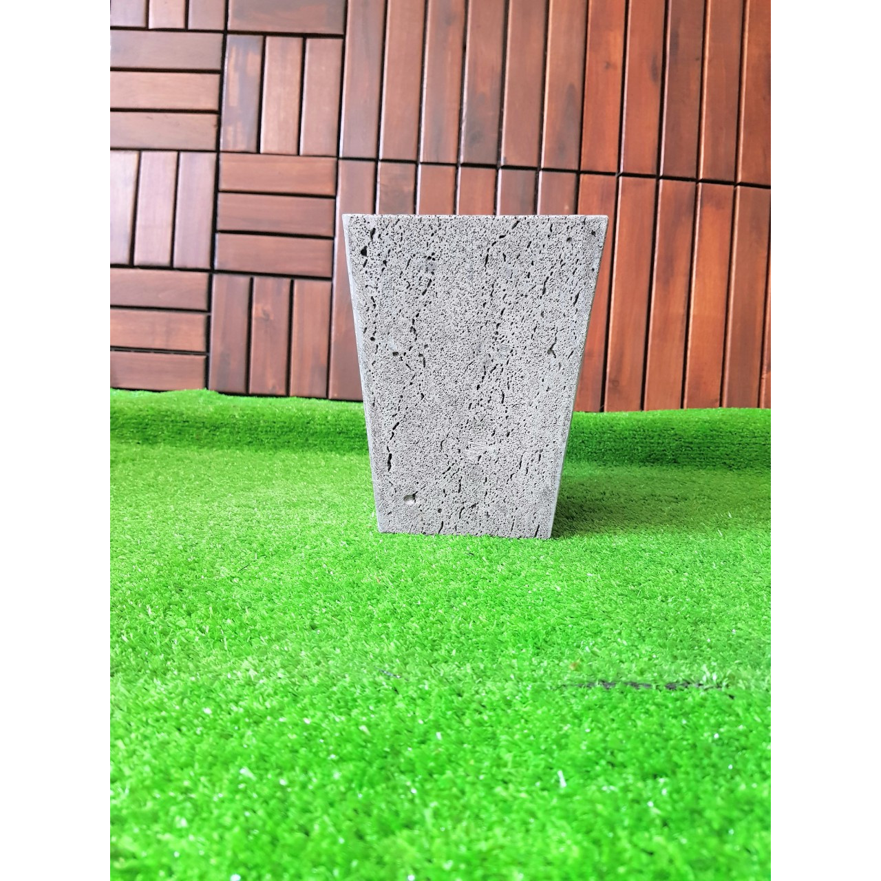 Chậu hoa đá ong xám tự nhiên 100% - Hàng thủ công bền đẹp KL1