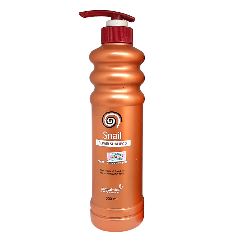 Dầu Gội Siêu Phục Hồi &amp; Lưu Hương Sophia Profesional Snail Repair Shampoo Hàn Quốc 500ml tặng kèm móc khoá