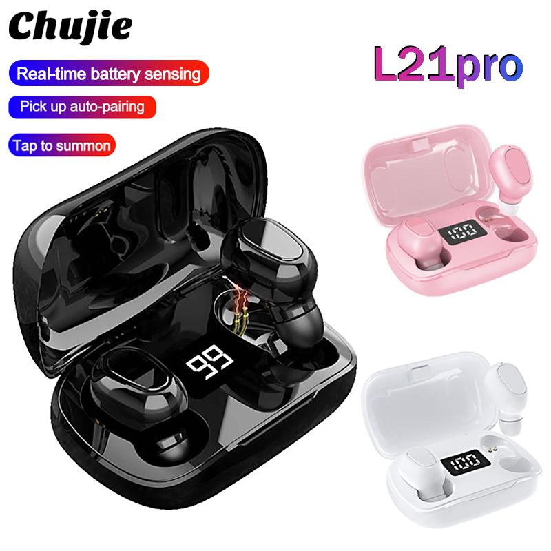 L21 Pro TWS Bluetooth Tai Nghe Không Dây Chống Nước Stereo-Tai Thể Thao Tai Nghe Cho Iphone Oppo Huawei Xiaomi Nhạc Tai Nghe Nhét Tai