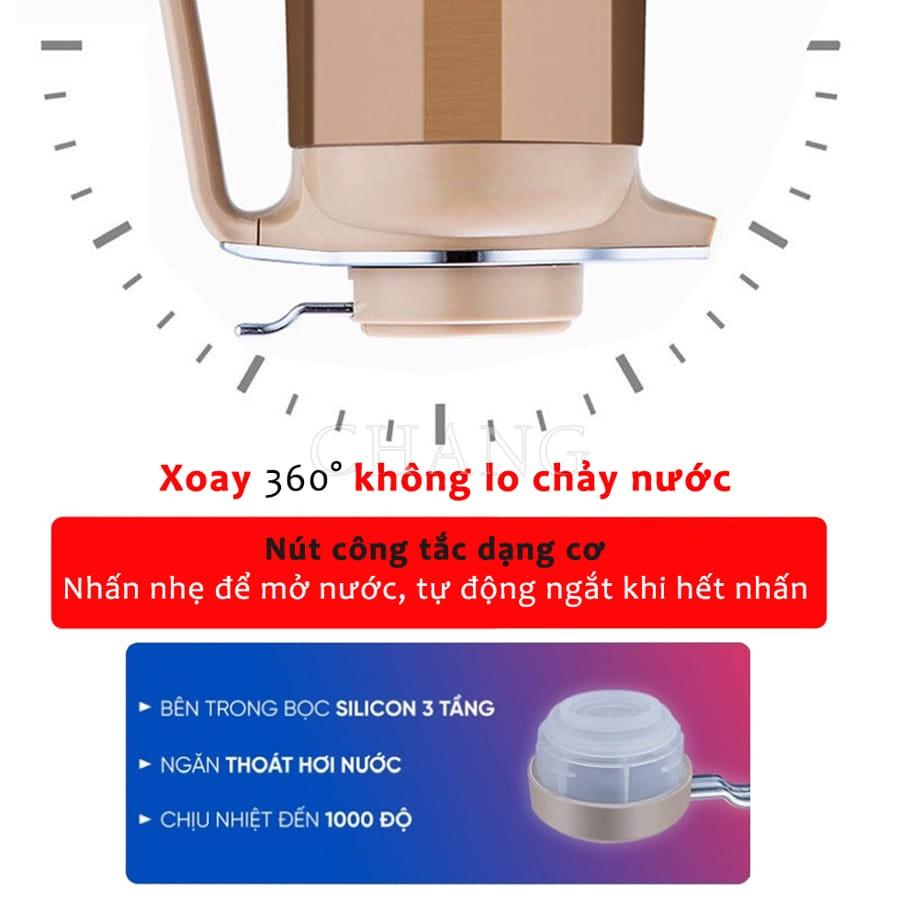 Ấm Siêu Tốc GUGKOO 3L 2 Lớp Chất Lượng Cao Cấp - Ấm Đun Nước Kèm Bình Giữ Nhiệt Không Gỉ Sôi Nhanh