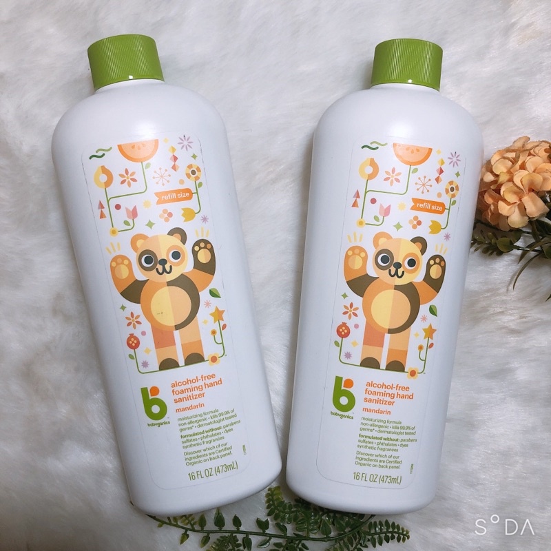 Rửa tay khô cho bé Babyganics 473ml chai refill