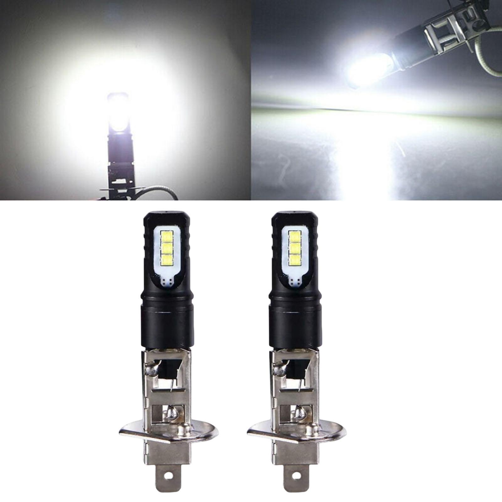2-Pack LED Fog Lamp Bulbs H1 H3 1200LM Daytime Running Lights Fit for Car Lighting Components