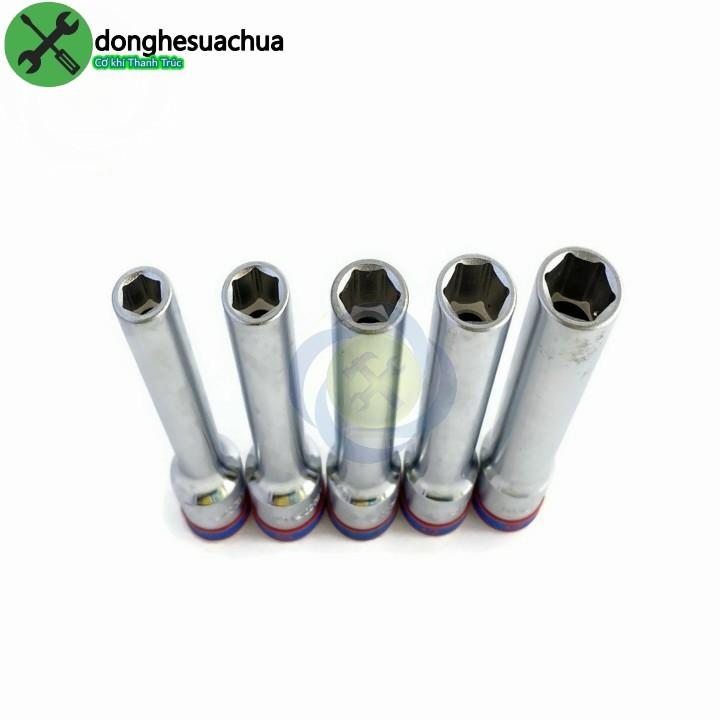 Bộ tuýp 1/2 loại dài 120mm Kingtony 4255 có 5 cái 08-10-12-13-14mm