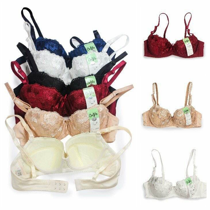 Áo Lót Nữ Không Mút Có Gọng Thêu Hoa Cài Sau Boya 079 – Thanh Lịch, Êm Ái, Nâng Đỡ Tinh Tế
