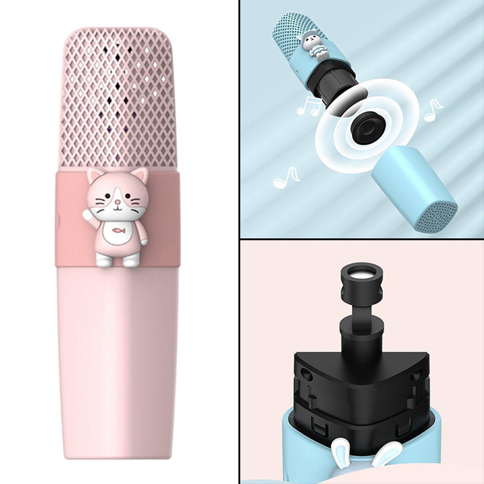 Karaoke Bluetooth 5.0 Microphone Handheld KTV Player for Kids