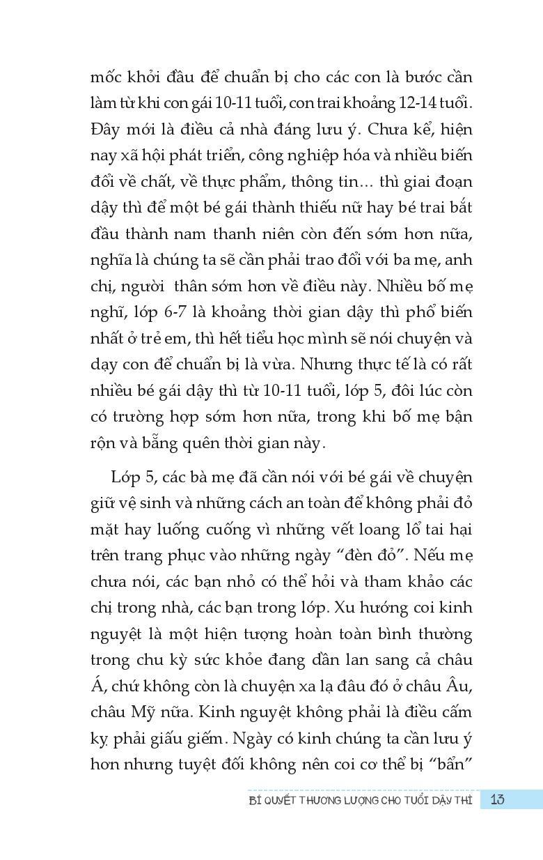 Sách Bí Quyết Thương Lượng Tuổi Dậy Thì