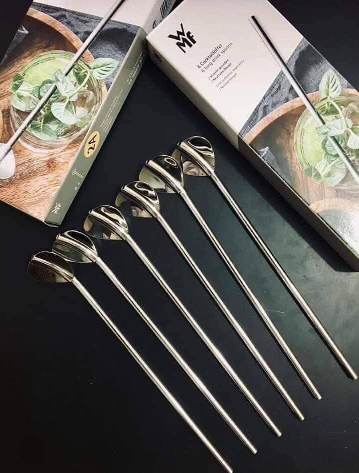 Ống hút kèm thìa 2 in 1 WMF Hàng chính hãng