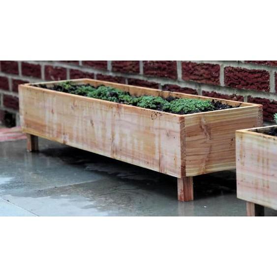 Chậu gỗ to 50*30*30 I Decor, tiểu cảnh