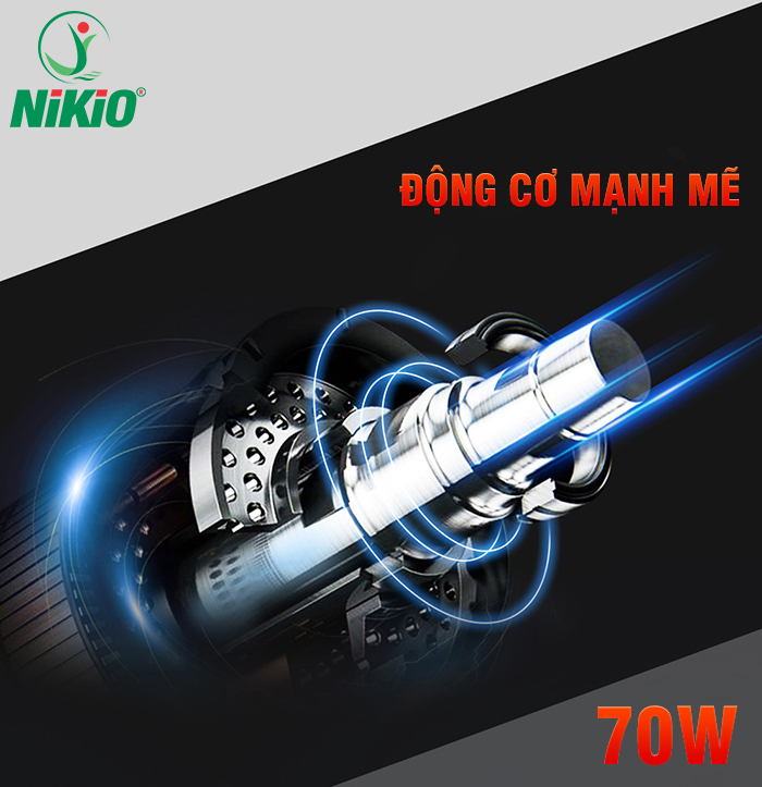 Súng (Máy) Massage Cầm Tay Nikio NK-170B - 6 Đầu Matxa, 5 Chế Độ, 6 Tốc Độ Mát Xa, Pin Sạc Không Dây 2000mAh - Hỗ Trợ Giảm Đau Nhức Và Giãn Cơ Toàn Thân, Công Nghệ Bộ Gõ Thế Hệ Mới