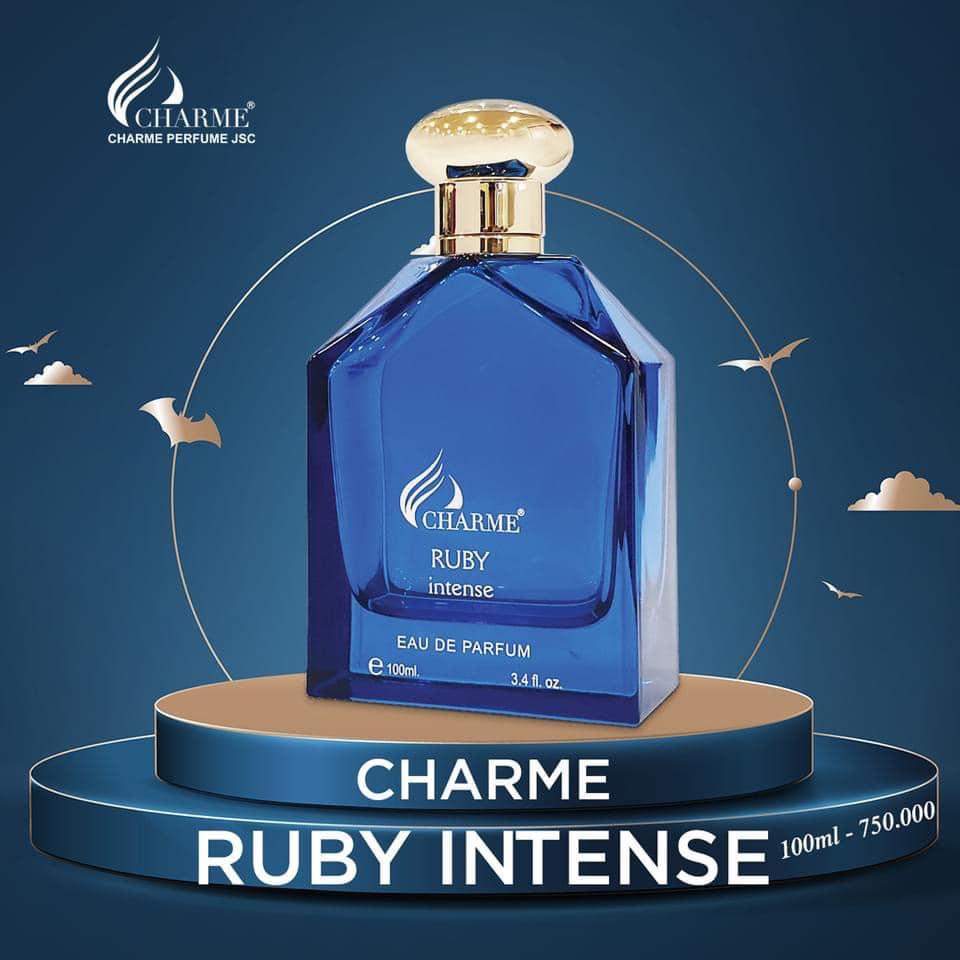 Nước hoa nam cao cấp, Charme Ruby Intense, mùi hương gỗ ấm áp, gây nghiện cho mọi người xung quanh, 100ml