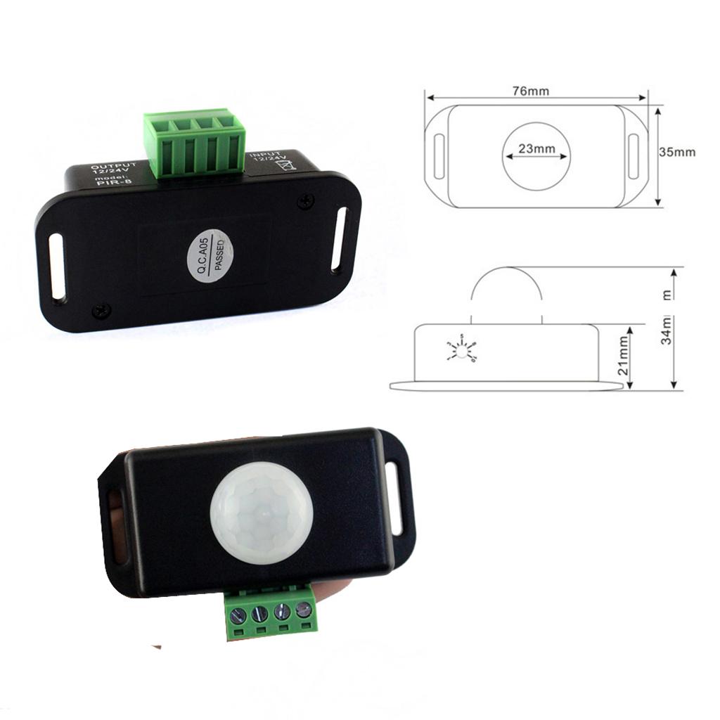IR Infrared Body Motion Sensor Auto Light Lamp Control Switch 12V 24V 6A