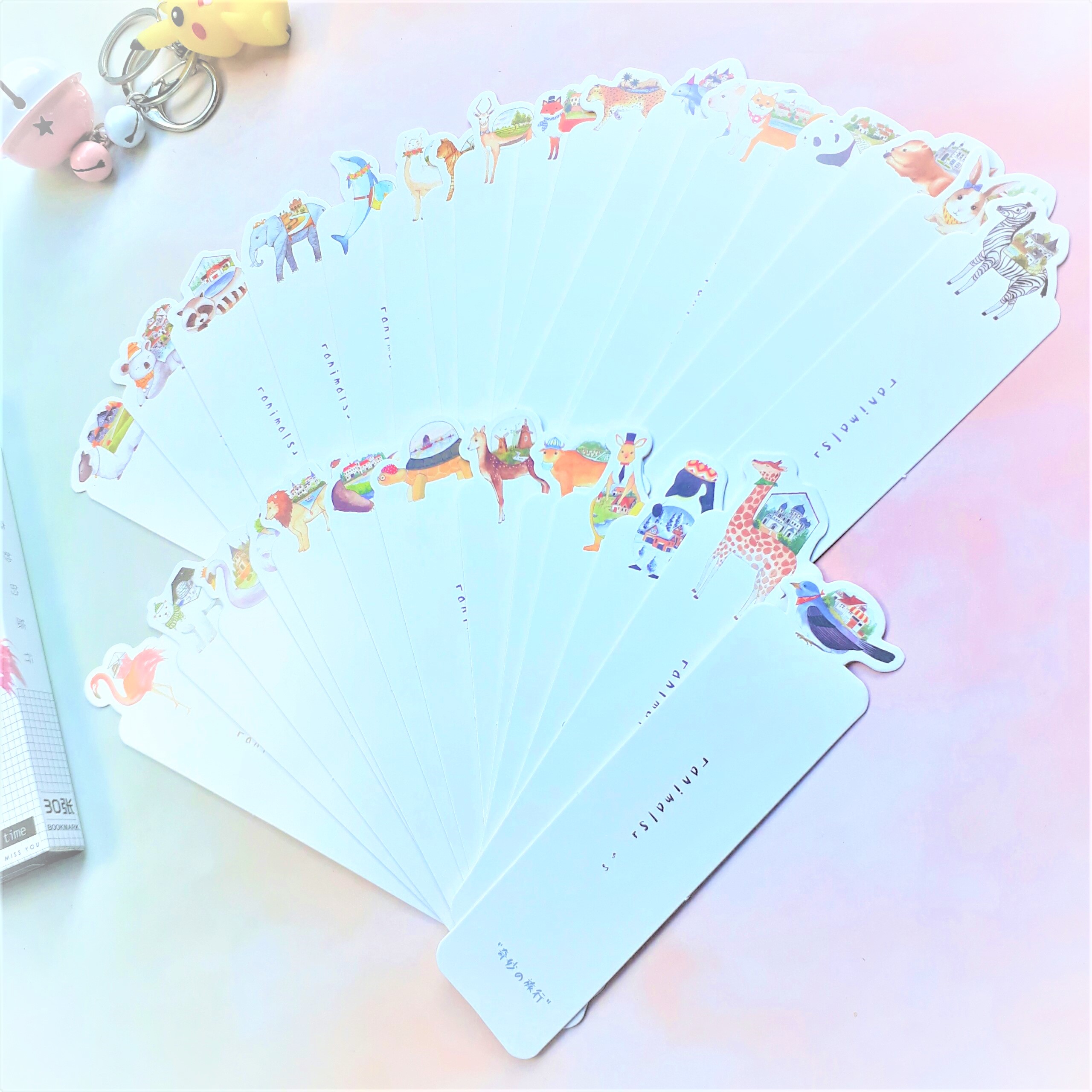 Bộ 30 Bookmark Đánh Dấu Sách Animals