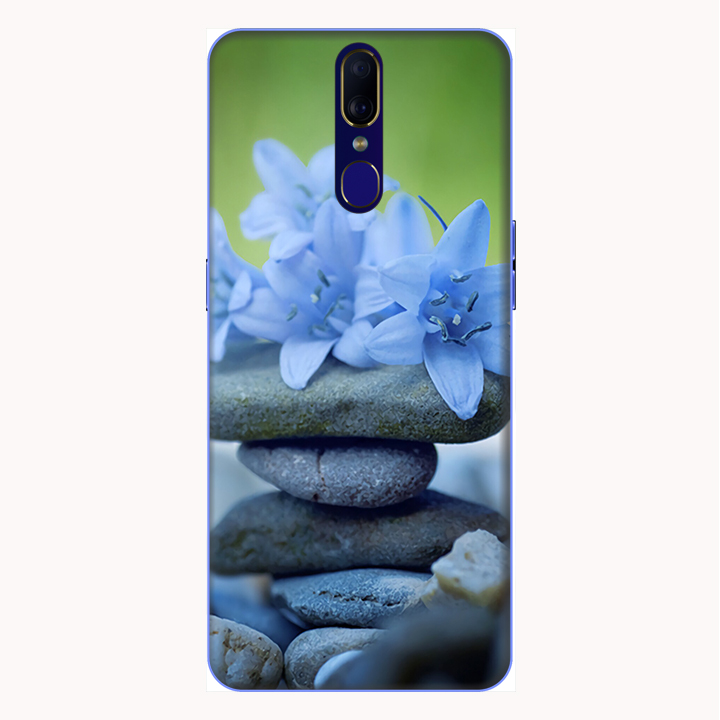 Ốp lưng điện thoại Oppo F11 hình Đá và Hoa - Hàng chính hãng