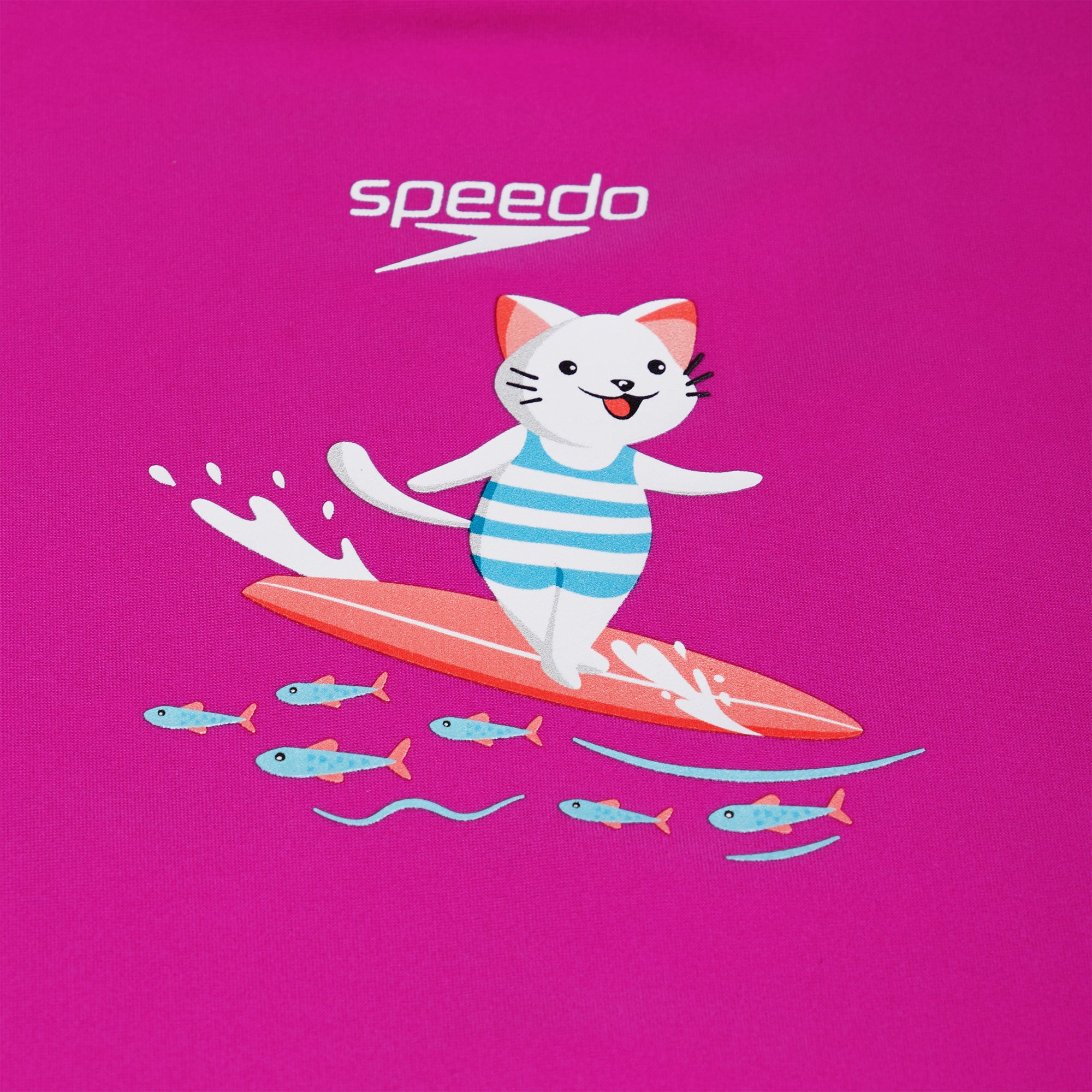 Bộ đồ bơi chống nắng bé gái Speedo Digi Rash Top - 8-1188215154