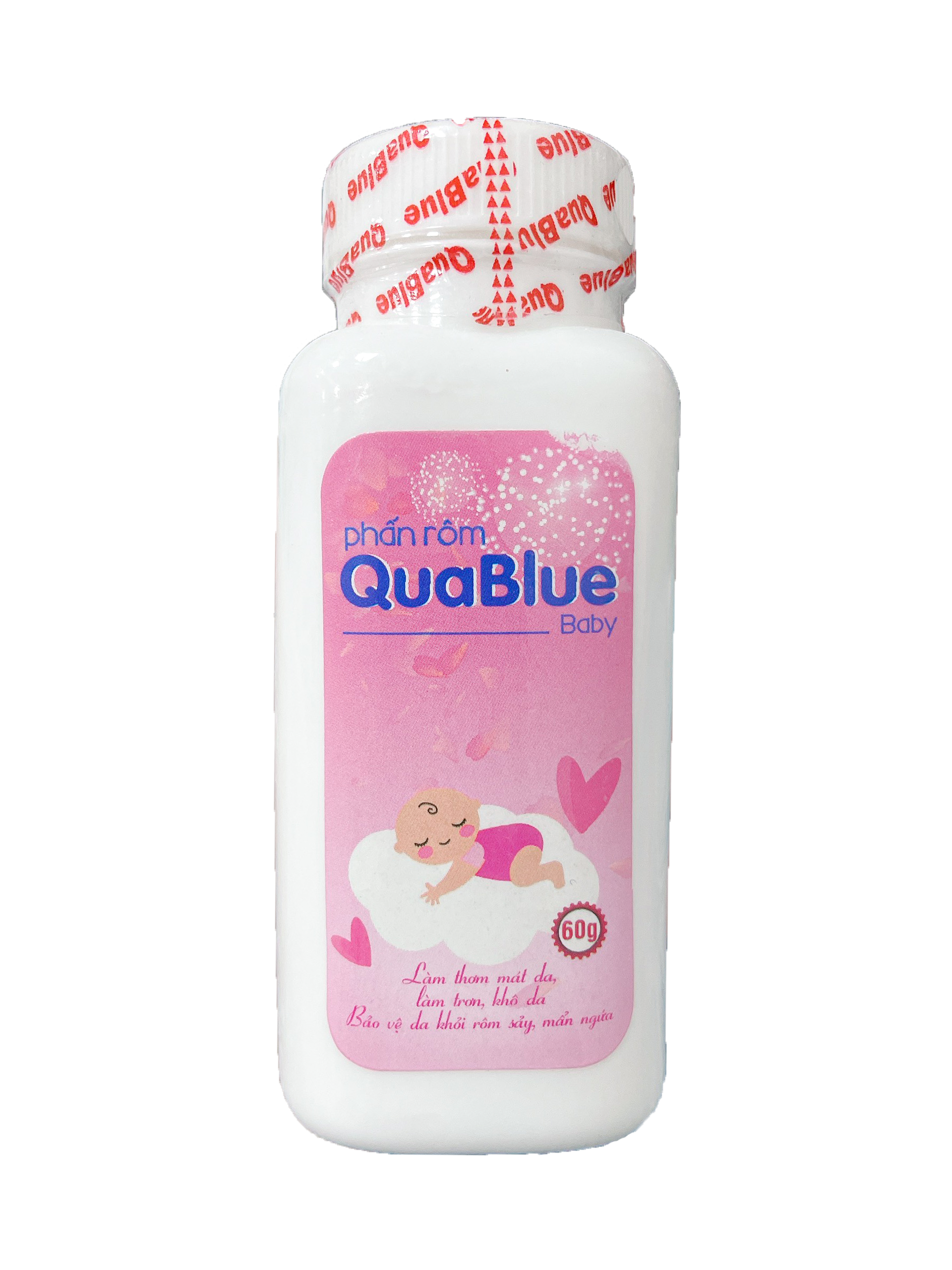 Phấn Rơm Dành Cho Bé Ngăn Ngừa Rôm Sảy Quablue Baby - Chai 60g