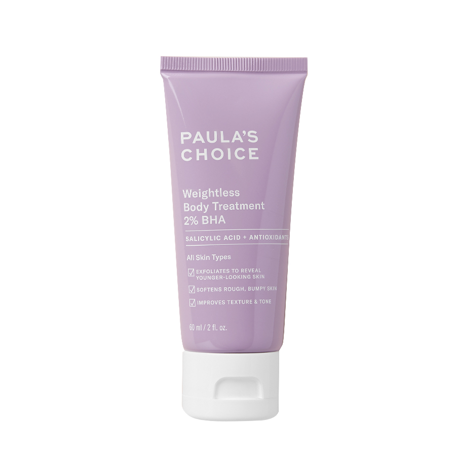 Kem Dưỡng Thể Ngăn Ngừa Viêm Lỗ Chân Lông Weightless Body Treatment 2% BHA 60mL Paula's Choice