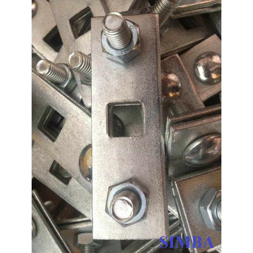 Combo 10 KẸP CÁP 2 RẢNH 3 LỔ, kẹp sắt dùng trong công việc giữ cố định, căng dây cáp, giữ dây cáp giằng khi móc tăng đơ.