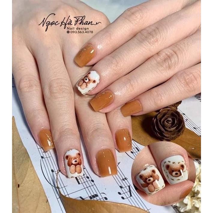 Nailbox thiết kế - mẫu gấu dễ thương