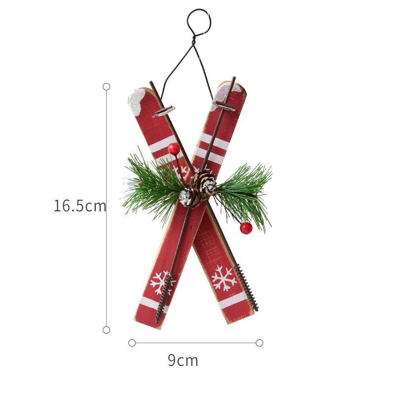 Phụ kiện treo trang trí cây thông giáng sinh bằng gỗ
