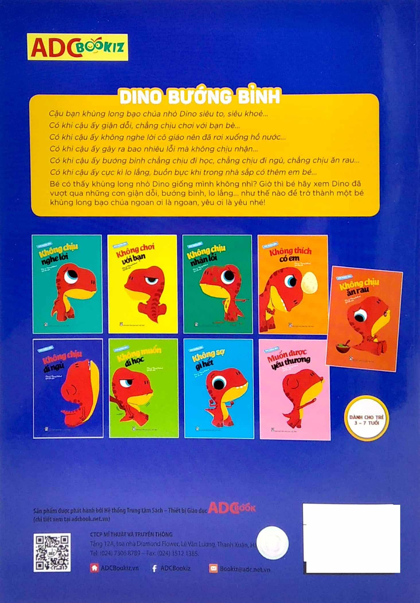 Dino Bướng Bỉnh - Không Chịu Đi Ngủ (Tái Bản 2023)