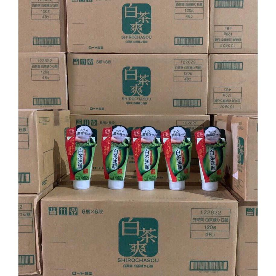 Sữa rửa mặt trà xanh R.ohto Shirochasou Nhật Bản 120g cho da dầu mụn