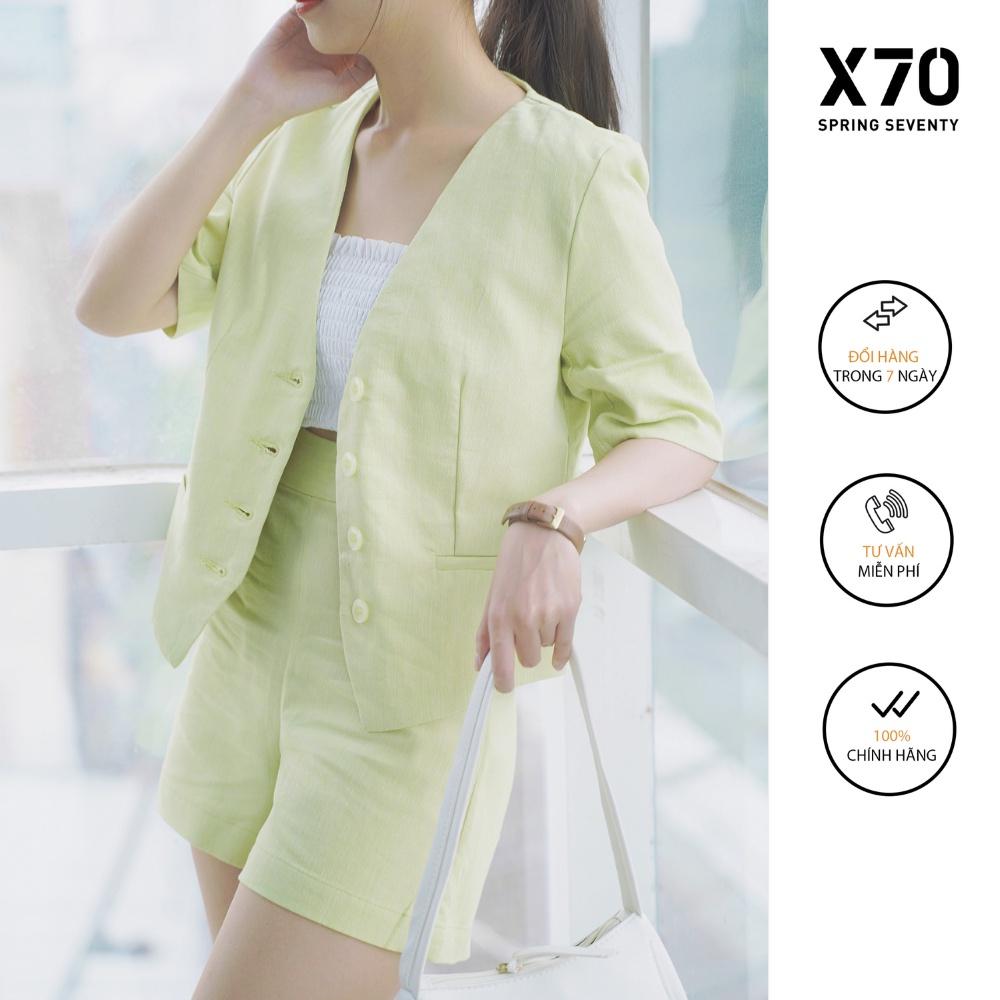 Áo Blazer Nữ Thiết Kế Tay Dài Có Túi Thời Trang X70 - 02700001