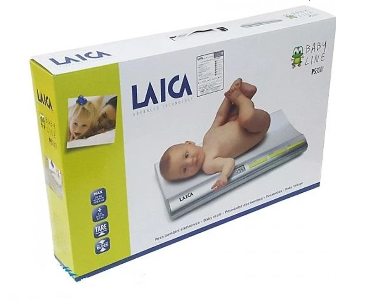 Cân Trẻ Sơ Sinh Điện Tử LAICA PS3001 ITALY - Trọng Lượng Tối Đa 20kg Tối Thiểu 200g - Chức Năng Trừ Bì