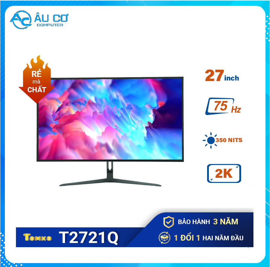 Màn hình PC Chuyên Game Tomko 27 inch 2K IPS T2721Q-2K / độ phân giải 2K / IPS - Hàng Chính Hãng