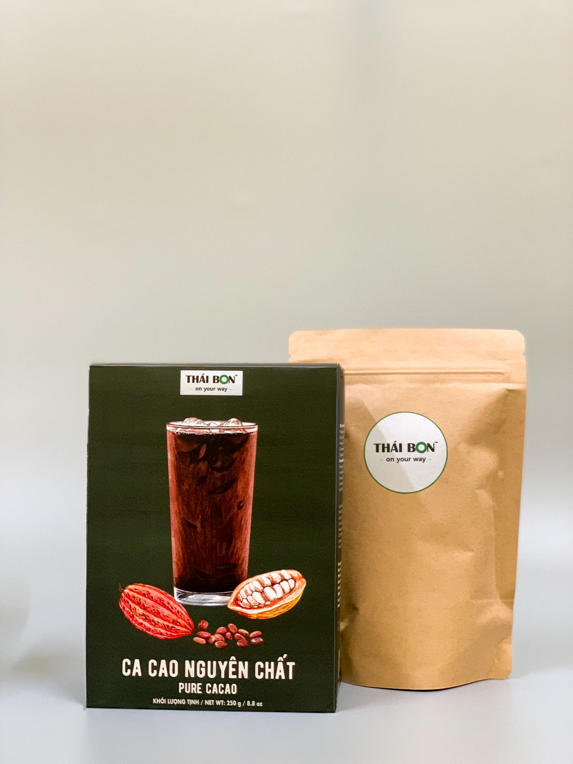 Ca cao nguyên chất hộp 250g - Bột Ca cao Thái Bon