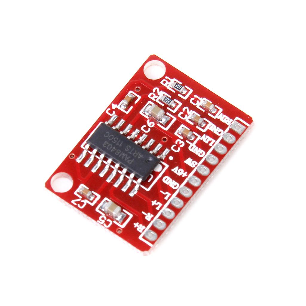 1pc 2 Channel 3W PAM8403 Audio Amplifier Board 5V USB Power