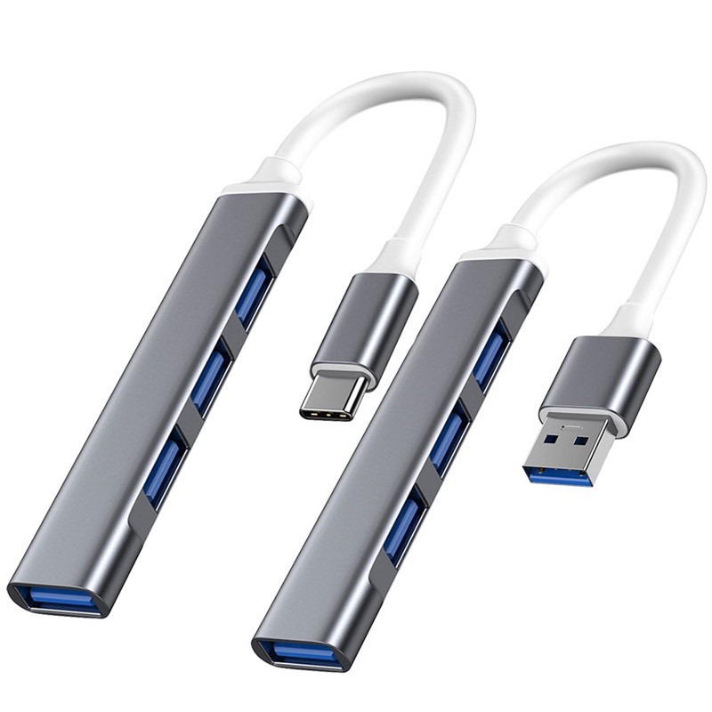 Bộ Chia Cổng Hub USB 4 Port 3.0 Chất Liệu Vỏ Nhôm Tốc Độ Truyền Tải Dữ Liệu Cao