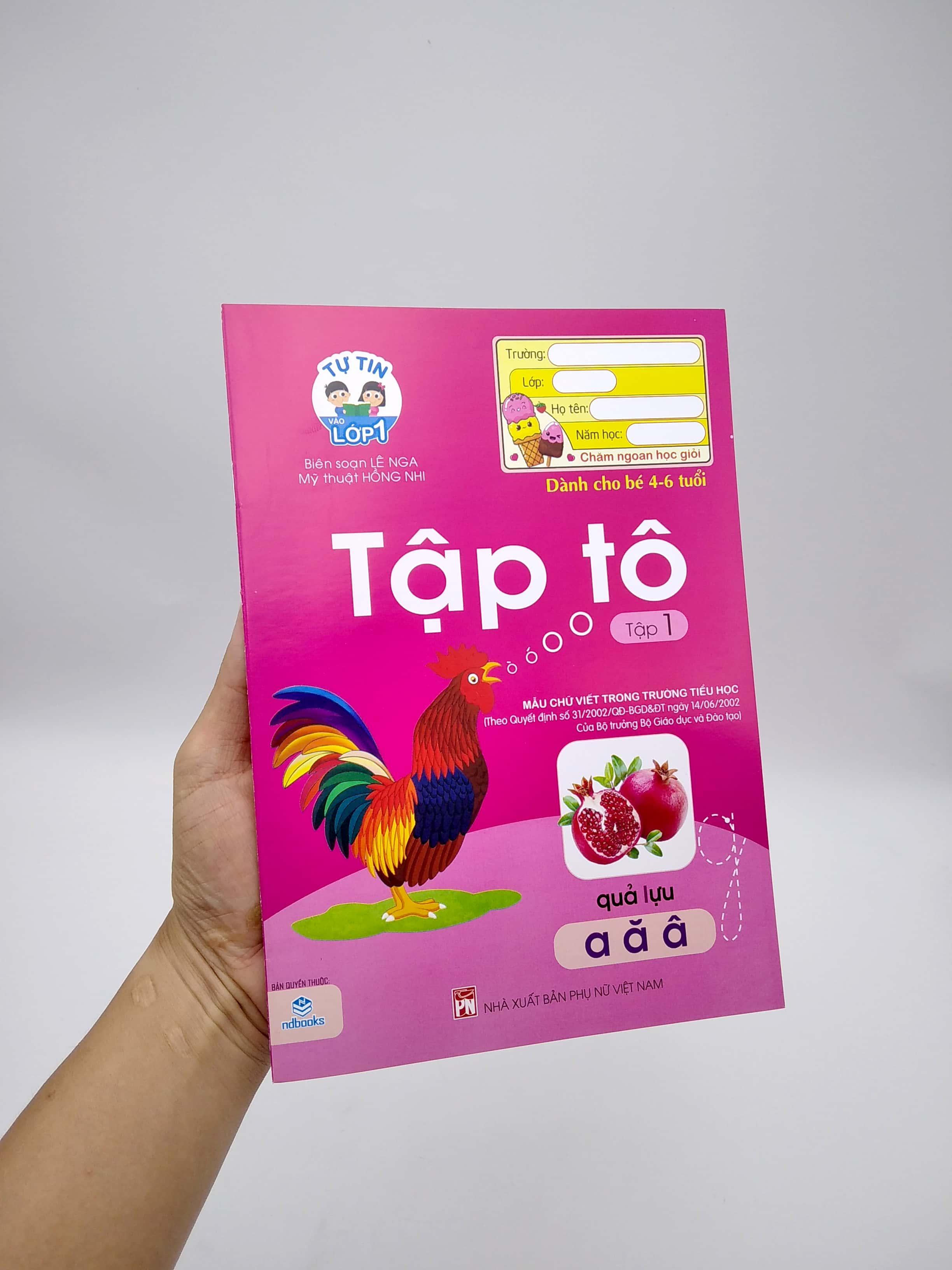 Tự Tin Vào Lớp 1 - Tập Tô - Tập 1