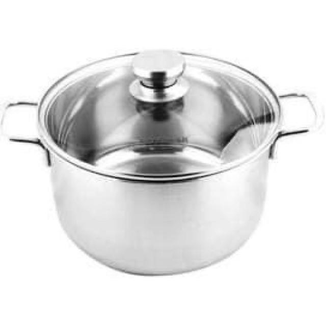 Bộ 3 Nồi Inox 3 Đáy Nắp Kính
