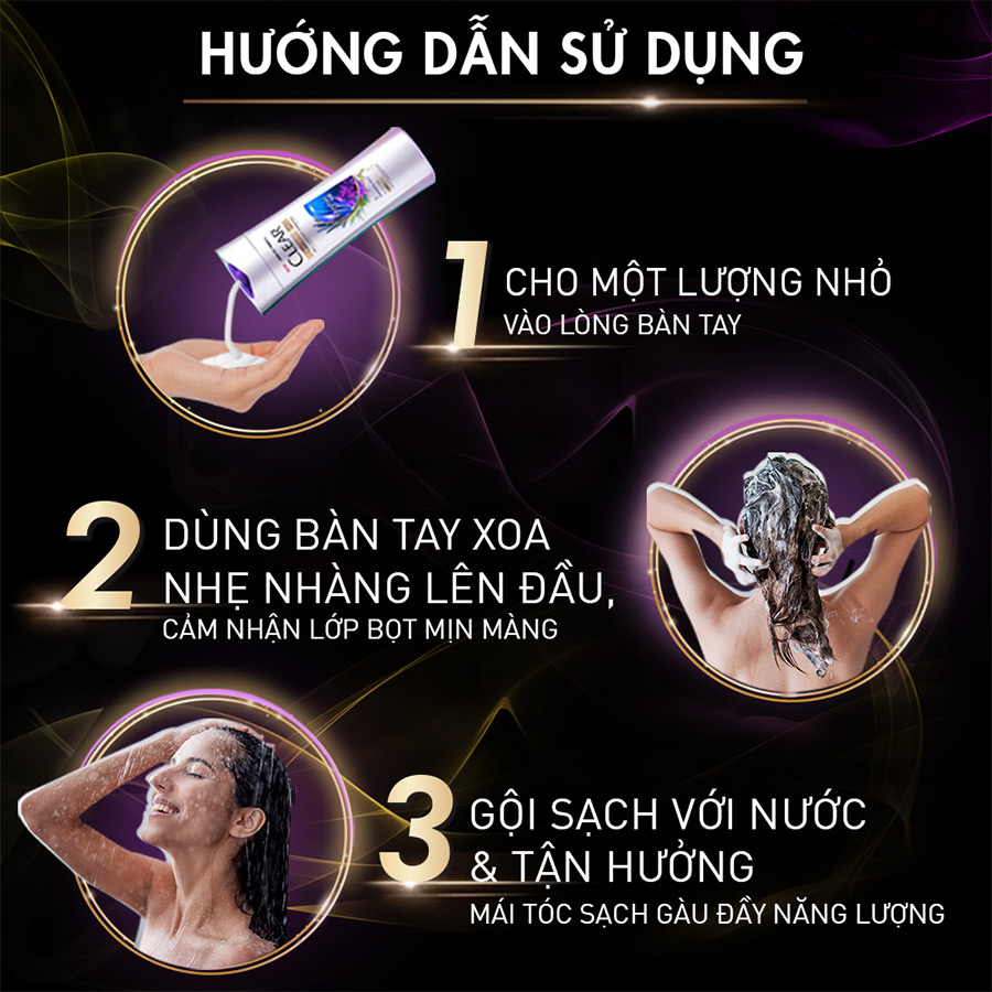 Dầu Gội đầu Clear Botanique 9 Thảo Dược Quý Cho Da Đầu Yếu Với 3X Sức Mạnh Đánh Bay Gàu Nhờn Ngứa 630g