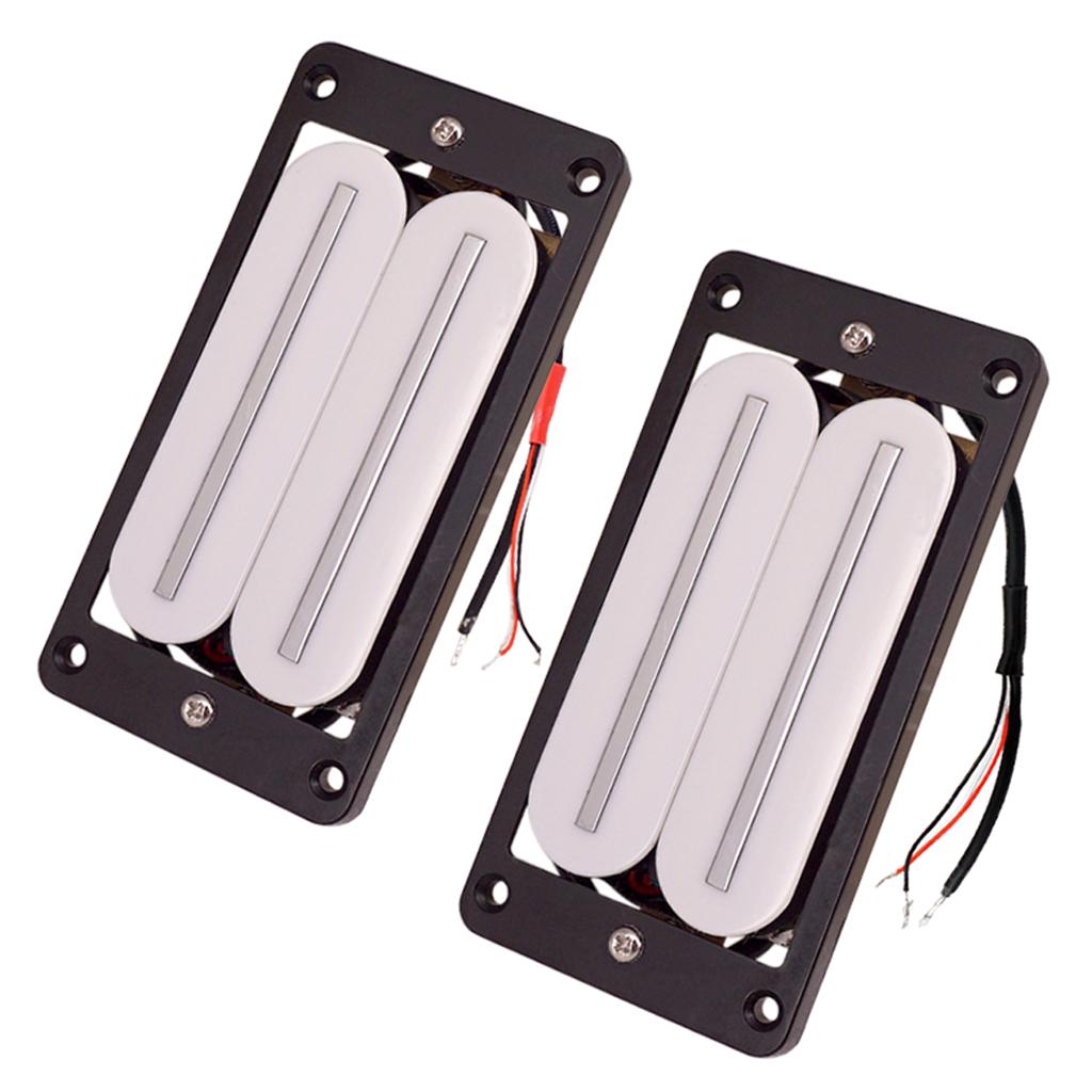 1 Bộ Nóng Đường Sắt Lưỡi Kép Humbucker Ghita Điện Cổ & Cầu