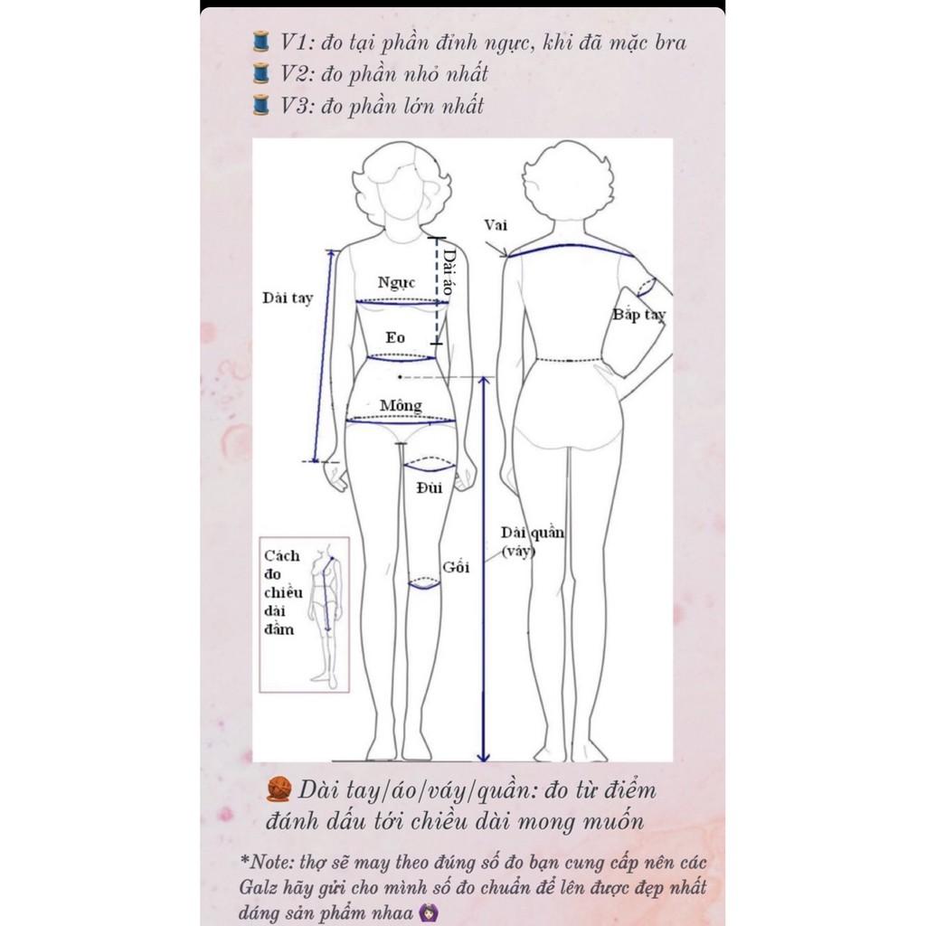 Áo croptop sơ mi tay phồng cổ V sâu chất thô chun - Sugargalz thiết kế