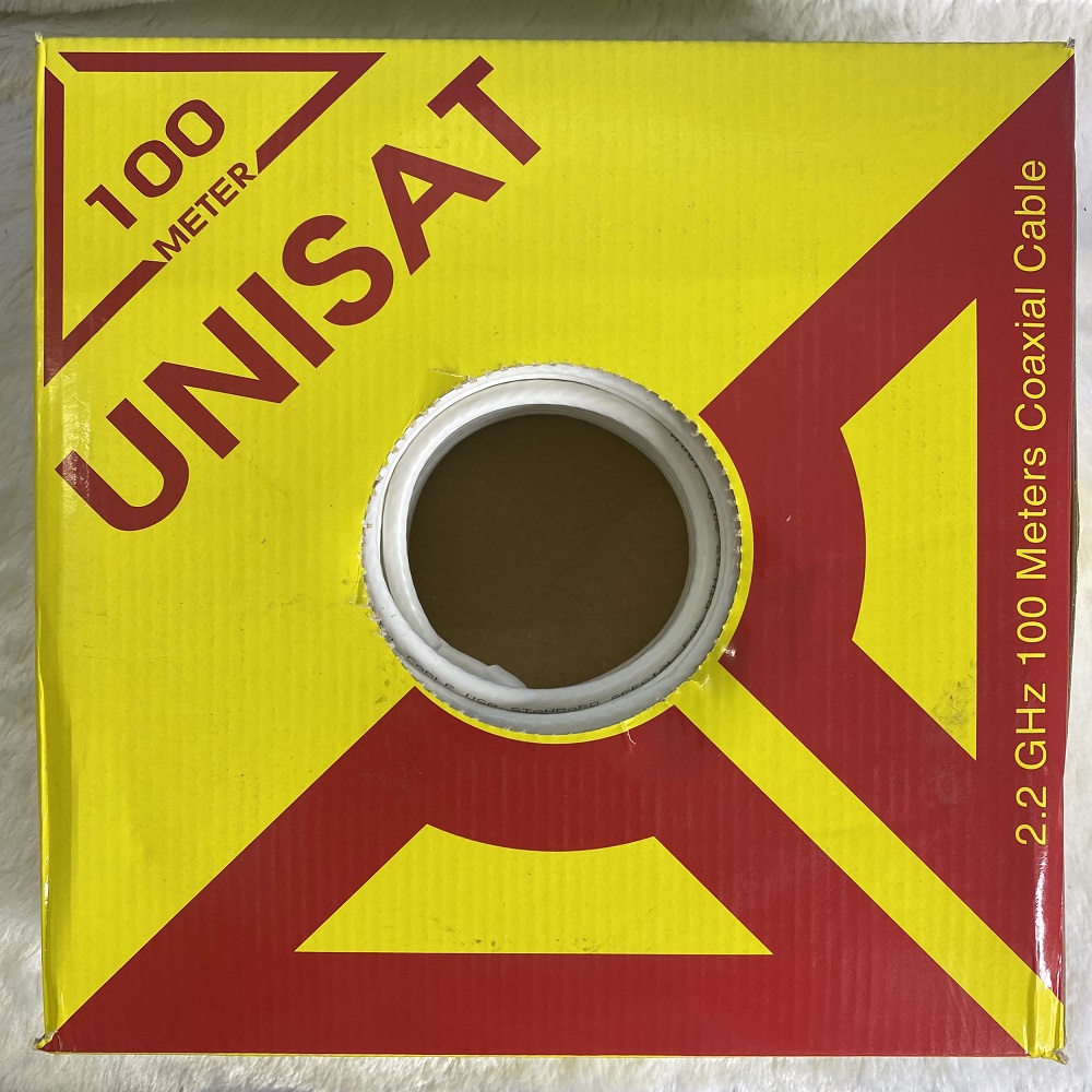 DÂY CÁP RG6 UNISAT 100M HÀNG CHÍNH HÃNG.