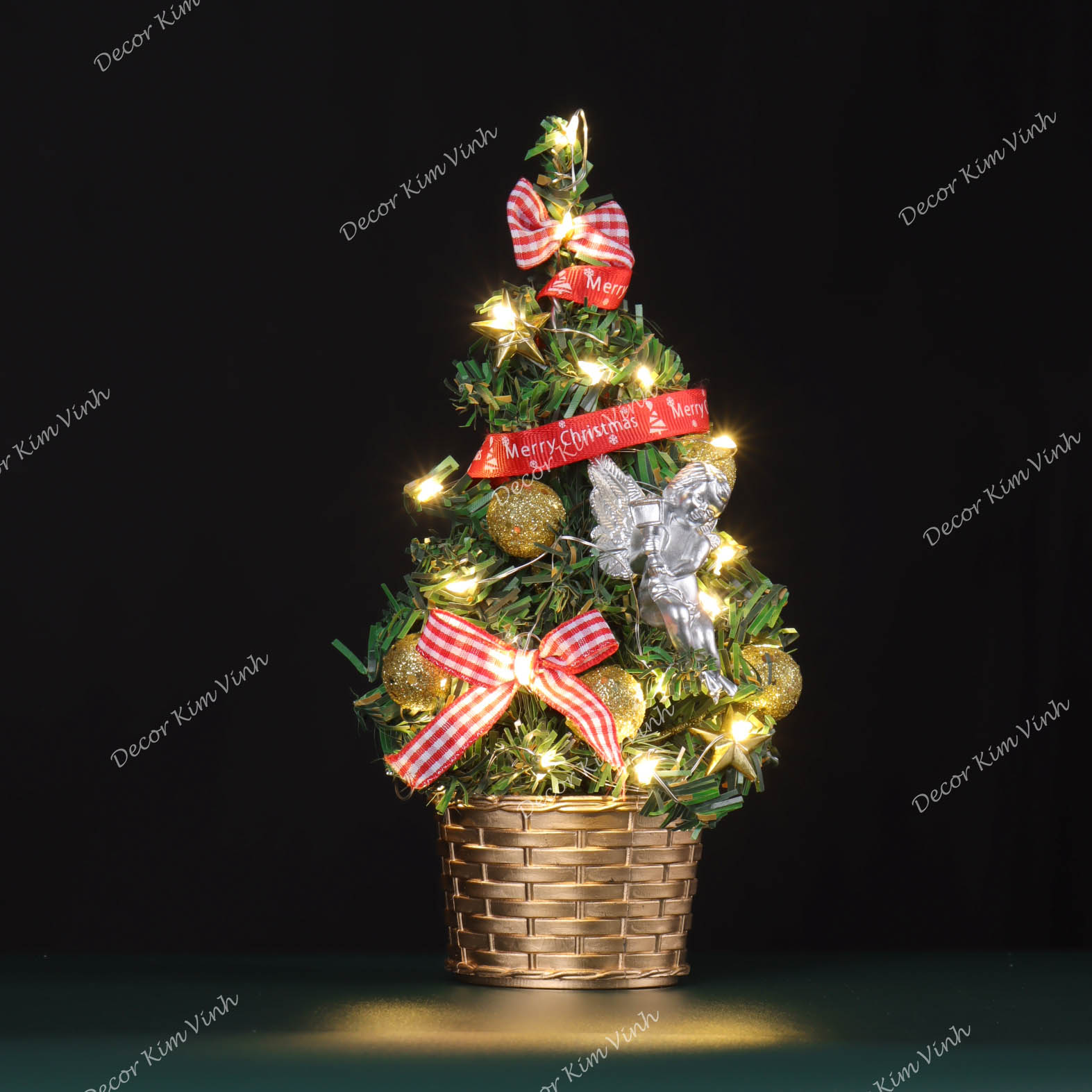Cây Thông Nhí TNM15 Cây 20cm Trang Trí Giáng Sinh Cây Thông Noel